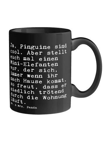 Mr. & Mrs. Panda Tasse Ja, Pinguine sind cool.... mit Spruch in Schwarz