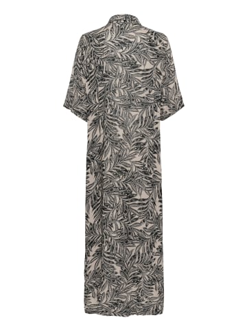 Kaffe Kleid KAthora Loose fit in Feather Gray Leaf Print
