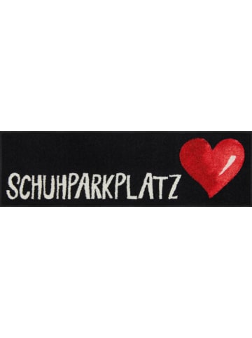 Salonloewe Fußmatte Großherzig Schuhparkplatz in schwarz/rot