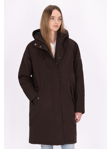DreiMaster Damen Winterparka in Dunkelbraun
