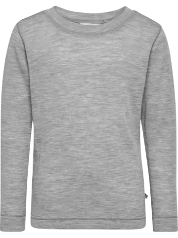 Hummel Kinder Longsleeve "Wool Rib T-Shirt Longsleeve" in Grau