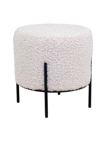 ebuy24 Hocker Alford Weiß 36 x 36 cm