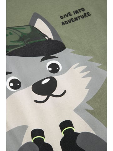 Coccodrillo Baumwoll-t-shirt mit kurzen Ärmeln in grün