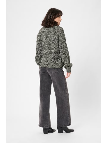 Kaffe Strickpullover KAesme Loose fit in Black Chalk Knit