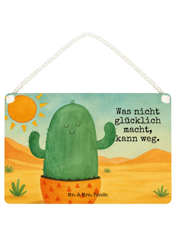 Mr. & Mrs. Panda Deko Schild Kaktus Sonne Design mit Spruch in Weiß
