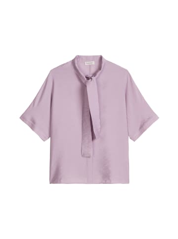 Marc O'Polo Crinkle-Schluppenbluse regular in Dusty Lavender