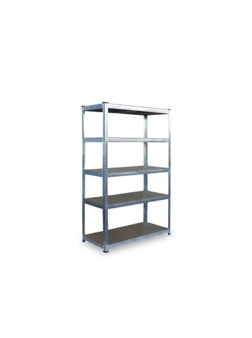 relaxdays Schwerlastregal in Silber - (B)100 x (H)180 x (T)40 cm
