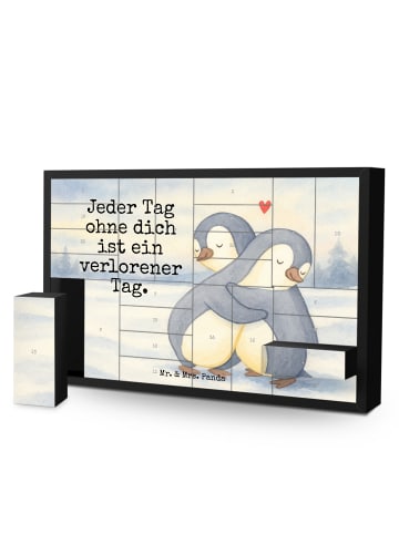 Mr. & Mrs. Panda Befüllbarer Adventskalender Pinguine Kuscheln D... in Weiß