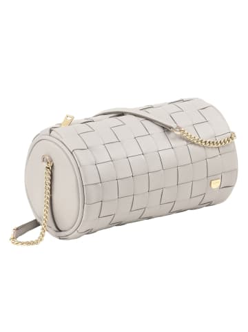DuDu Abigail Umhängetasche Leder 19.5 cm in pearl grey