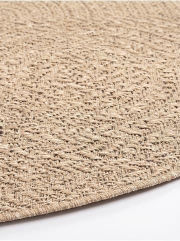 KADIMA DESIGN Teppich flachgewebt Uni flachgewebt pflegeleicht Wohnzimmer Flur in Natur