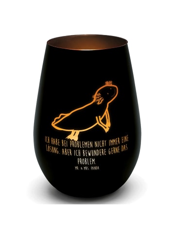 Mr. & Mrs. Panda Laterne Axolotl Schwimmen mit Spruch in Schwarz