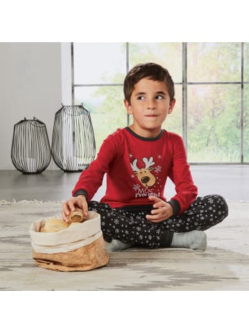 Erwin Müller Single-Jersey Kinder-Schlafanzug in himbeerrot