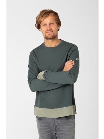 super.natural Merino Pullover in graugrün