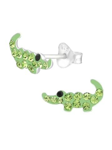 schmuck23 Silber Ohrringe 925 Krokodil 0,6 cm x 0,8 cm
