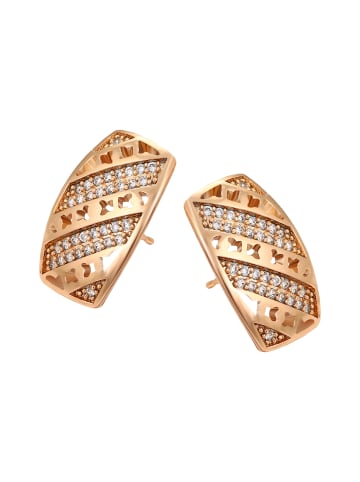 faina Women Stud Earrings in Rose Gold