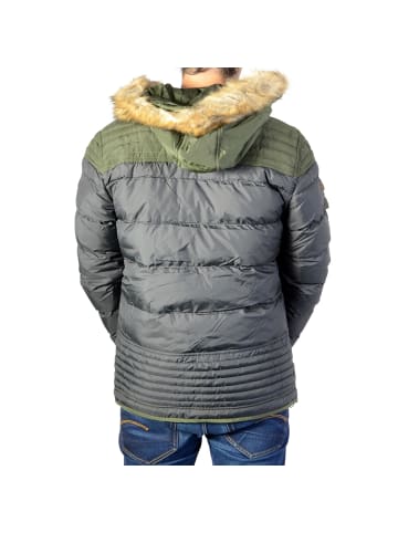 Deeluxe Daunenjacke W17659 Cyclo Schwarz-Khaki Schwarz