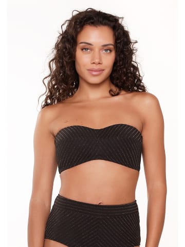 Linga Dore Linga Dore Bandeau Bikini top in Schwarz