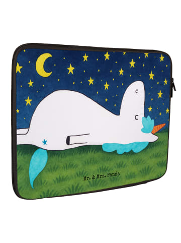 Mr. & Mrs. Panda Laptop Case Einhorn Sternenhimmel Design ohne S... in Weiß
