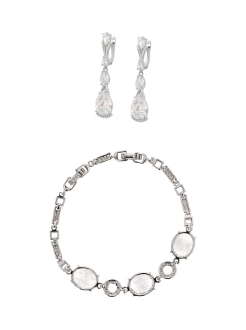 faina Women Jewelry Set in silver white