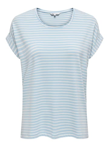 ONLY Shirt 'Moster Stripe' in Blau
