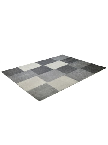 Kayoom Wohnzimmer Teppich – Kurzflorteppich Lyrical 110 in multi - grau - rechteckig