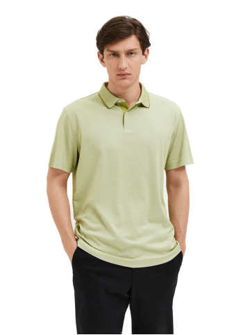 SELECTED HOMME Poloshirt SLHLEROY COOLMAX in Grün