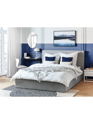 Beliani Bettgestell LORIENT in Grau - (W) 177 x (H) 112 x (L) 216 cm