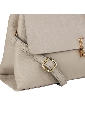 Toscanto Toscanto Umhängetasche Leder hellgrau ca. 31cm