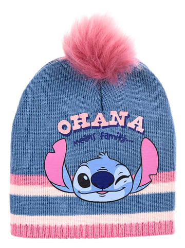 Disney Bommelmütze Disney Lilo & Stitch in Blau-Rosa