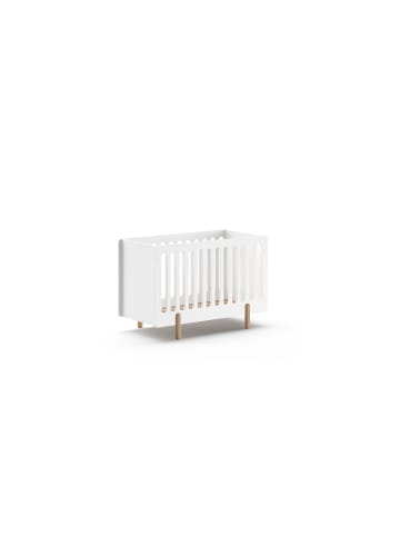 58 aufm Kessel BABYBETT Karylin 130x87x64 aus MDF in Weiß