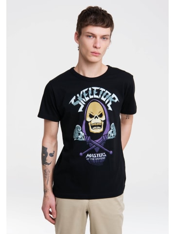 Logoshirt T-Shirt Skeletor in schwarz