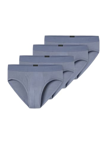 Schiesser Rioslip Rib Essentials in blaugrau