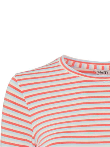 mbyM Langarmshirt Christina-M in koralle mehrfarbig