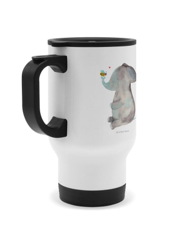 Mr. & Mrs. Panda Kaffeebecher Elefant Biene ohne Spruch in Weiß