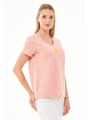 Organication T-Shirt "WOR13318" in Lachspink