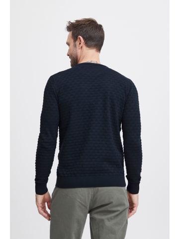 FQ1924 Strickpullover FQKYLE structure crewneck knit 21900700 modischer Langarmpullover in Dunkelblau