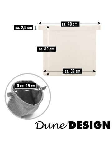 DuneDesign 4er Set Packbeutel Lenaro in Grau