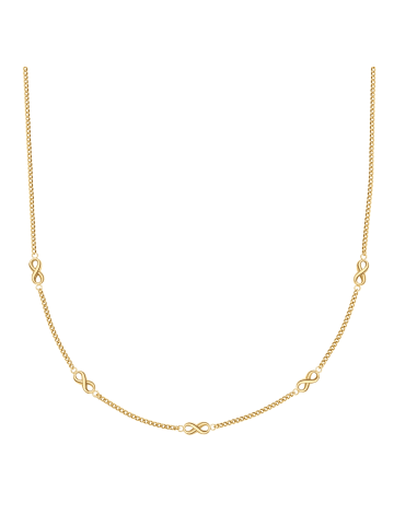 Glanzstücke München Halskette Infinity aus Edelstahl in gelbgold