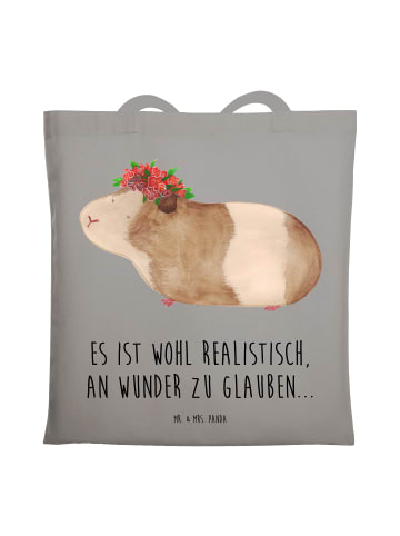 Mr. & Mrs. Panda Laptoptasche Meerschweinchen Weisheit mit Spruch in Light Grey