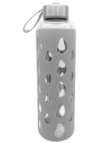 Geda Labels Trinkflasche Silikon in Grau - 500ml