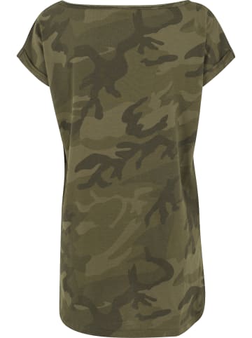 Urban Classics T-Shirt in olive camo