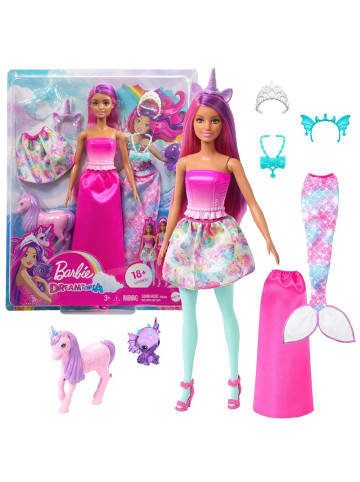 Barbie Dreamtopia 3 in 1 | Barbie Spiel-Set | Puppe & Kleidung | Mattel HLC28