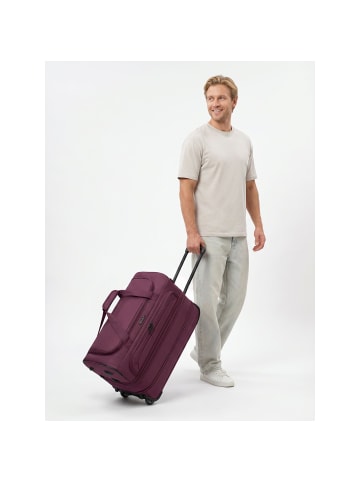 Redolz Duffle Essentials 2-Rollen Reisetasche 55 cm M mit Dehnfalte burgundy