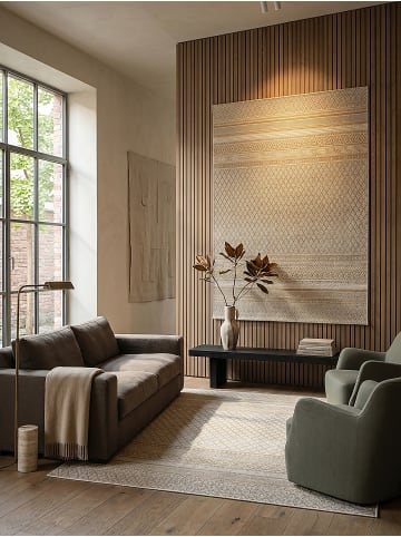 KADIMA DESIGN Flachwebteppich Berber flachgewebt pflegeleicht Wohnzimmer Flur in Beige
