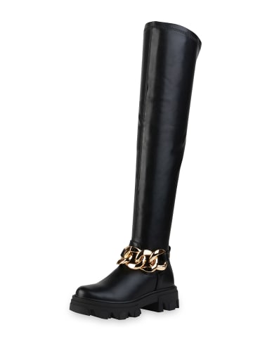 VAN HILL Overknees Harper in Schwarz
