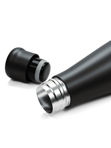 YEAZ INTENSE Isolier-Trinkflasche in schwarz