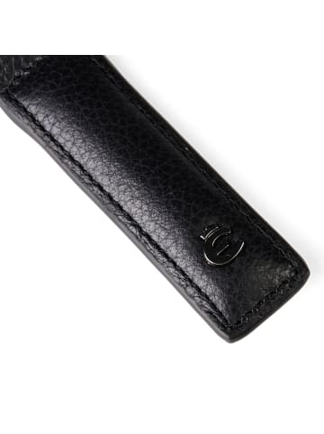 Esquire Houston Schlüsselanhänger Leder 10.5 cm in schwarz