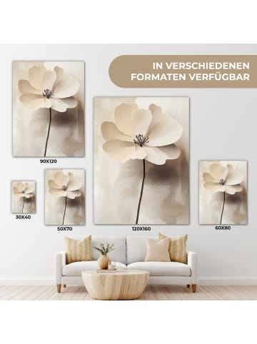 MuchoWow Leinwand Bilder Creme