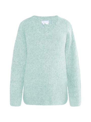 usha WHITE LABEL Damen Strick Pullover in Eismint Melange