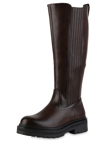 VAN HILL Klassische Stiefel Christine in Dunkelbraun